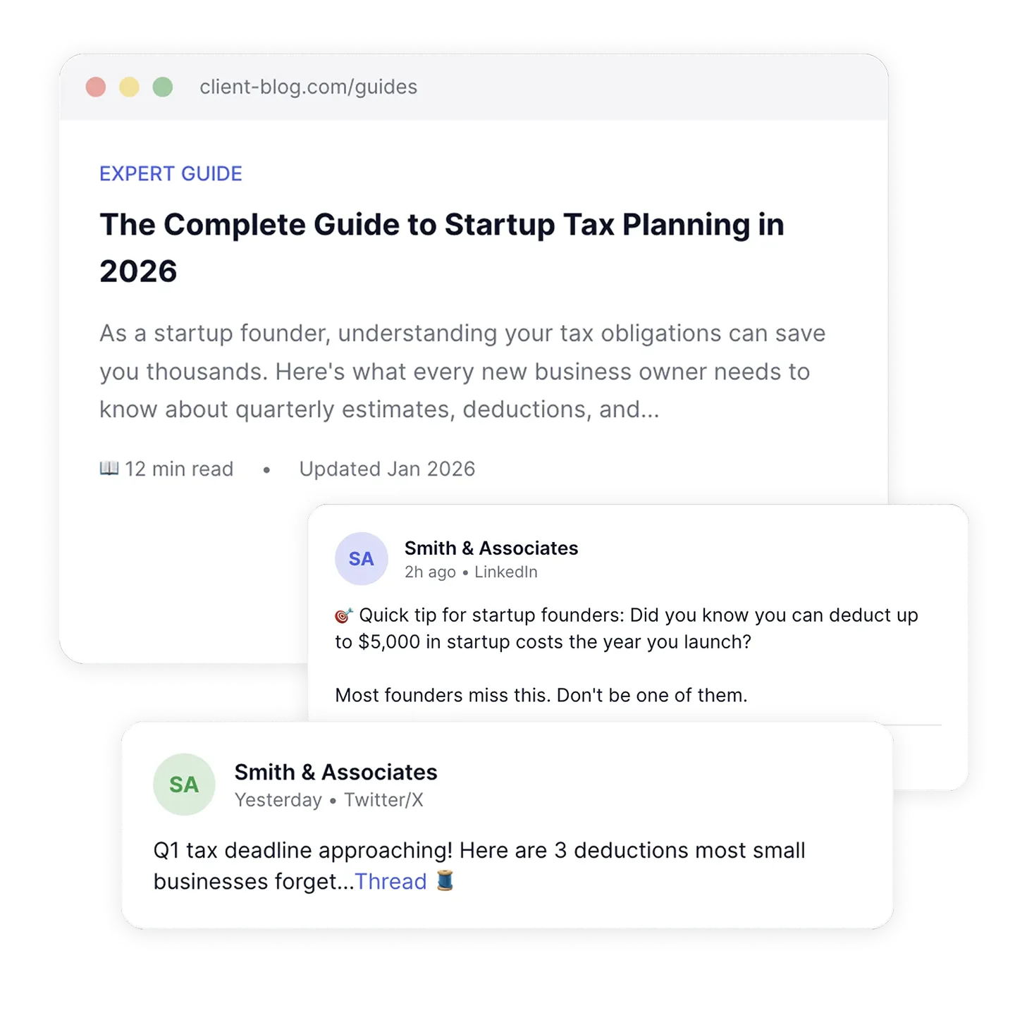 Example blog post produced from a business knowledge base.